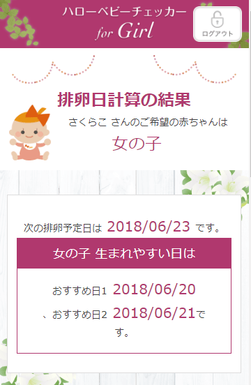 ハローベビーチェッカー女の子編
